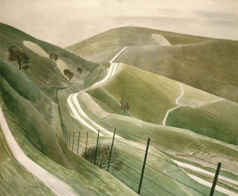 Eric Ravilious Caminos de tiza 1935