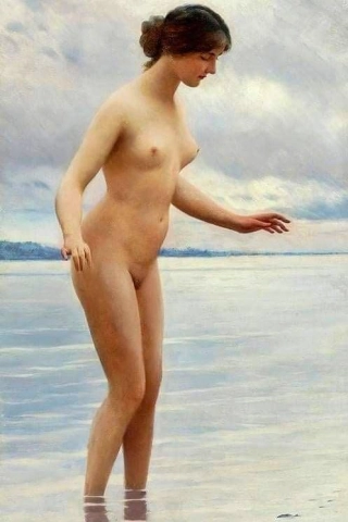 Eugene De Blaas in het water