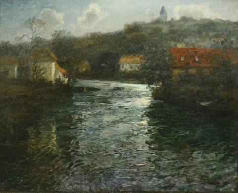 Moonlight Canal Scene