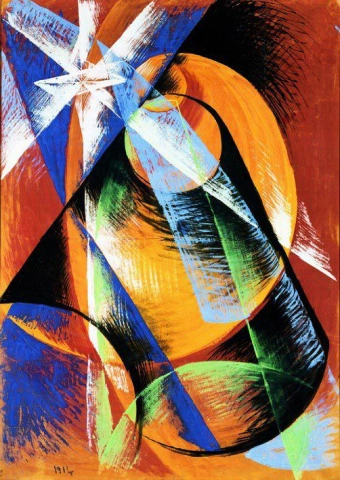 Giacomo Balla Mercurio Passa Davanti Al Sole 1914