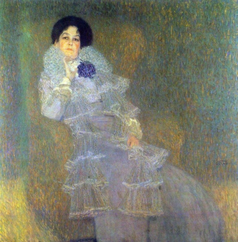 Portrett av Marie Henneberg - Portrett i lilla