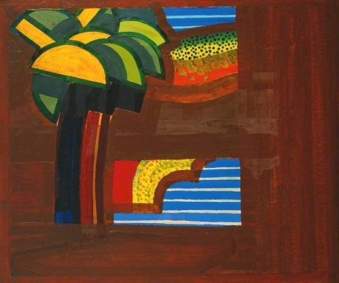 Howard Hodgkin, In een hoteltuin, 1974