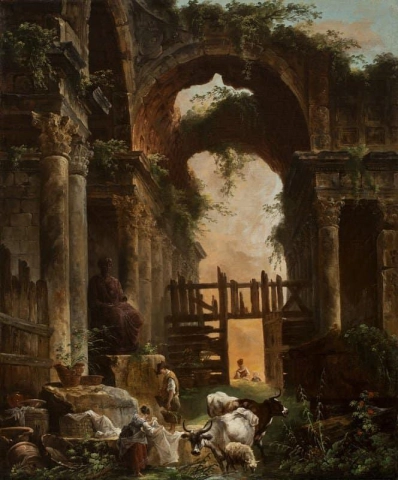 Rovine romane di Hubert Robert - 1759