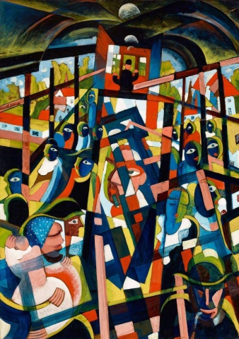 Hugo Scheiber On The Tram 1926