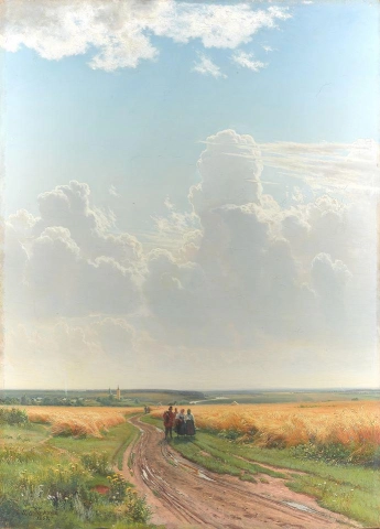 Ivan Ivanovich Shishkin Mittag – In der Umgebung von Moskau 1869