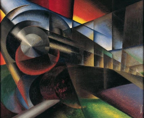 Ivo Pannaggi Speeding Train 1922