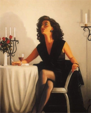 Mesa Jack Vettriano para uno