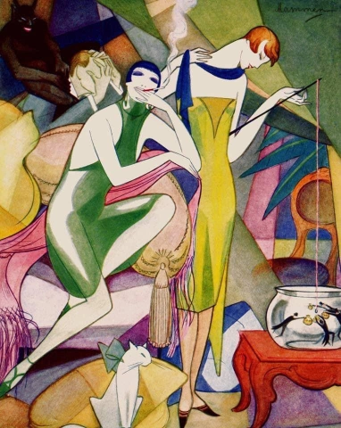 Jeanne Mammen 골드 피쉬팡 1925