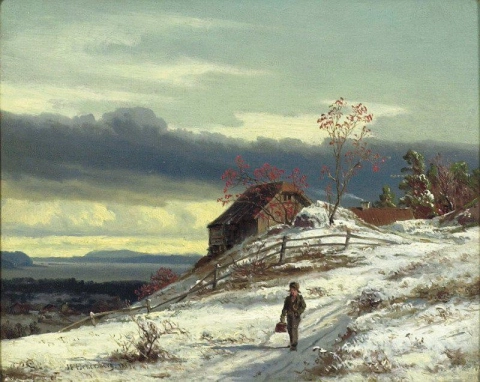 Johan Fredrik Eckersberg Näkymä Borgenista Bygdoyn suuntaan - 1859