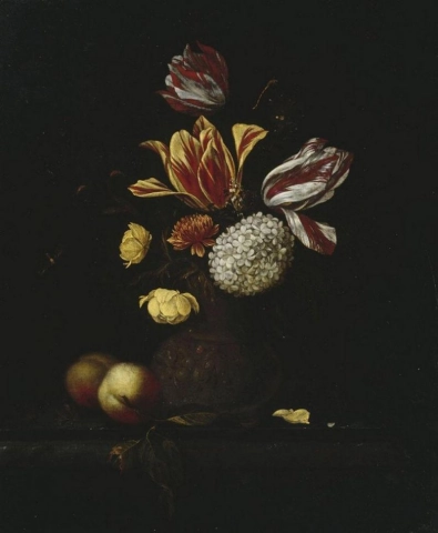 Johannes Borman, Natureza morta com flores, 1600-59