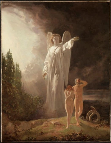 John Faed Expulsion Of Adam And Eve