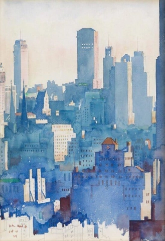 John Held Jr Horizonte de Nova York 1934