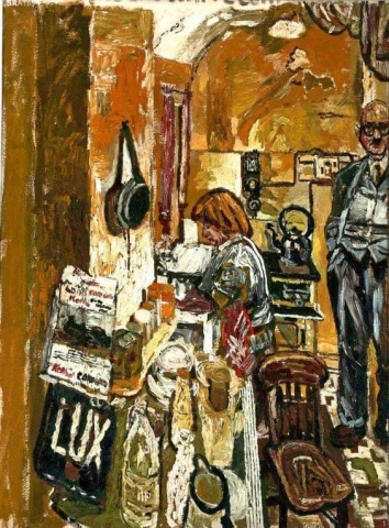 Interno della cucina di John Randall Bratby 1955-56