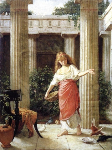 John William Waterhouse In The Peristyle 1874