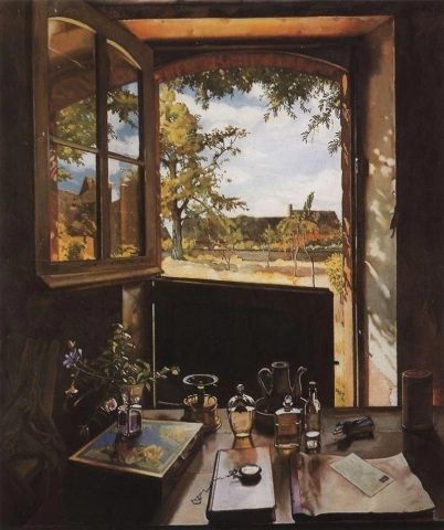 Konstantin Somov Open Door To The Garden 1934