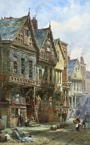 Louise Rayner - Watergate Street Chester