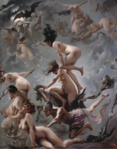 Luis Ricardo Falero Visión de Fausto 1878