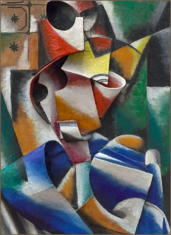 Lyubov Popova Porträt einer Frau 1915