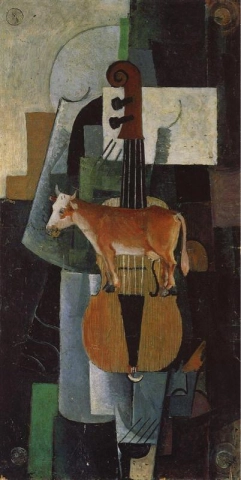 Cow and violin