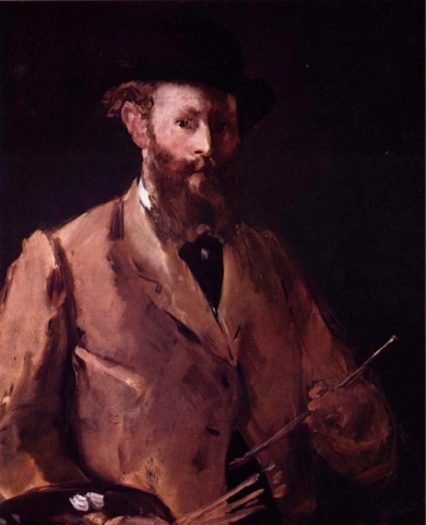 Self-portrait with palette