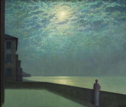 Mario Reviglione Notturno Metafísico Alassio Ca. 1912