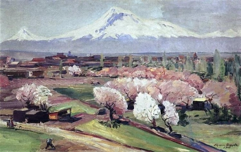 Martiros Sarian Ararat in het voorjaar van 1945