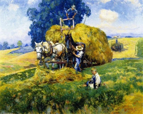 Mathias J Alten Haymaking - 1926