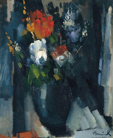 莫里斯·德·弗拉明克 (Maurice De Vlaminck) 一束鲜花，约 1909 年