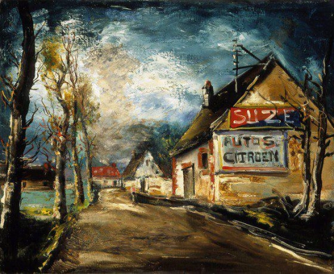 Maurice De Vlaminck Entree De La Ville - Entrando na cidade - 1925