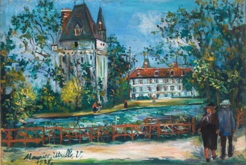 Maurice Utrillo Castillo De Saintines Oise 1925