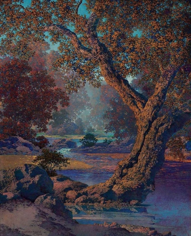 Maxfield Parrish - Otoño Brook 1948