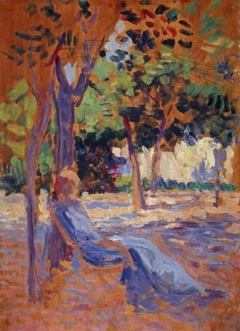 Maximilien Luce, Lucie Cousturier em seu jardim