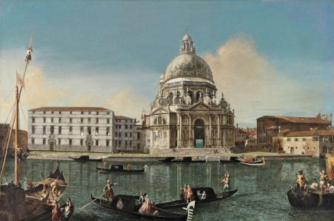 Michele Marieschi, The Grand Canal with Santa Maria della Salute, ca. 1738 - 1740