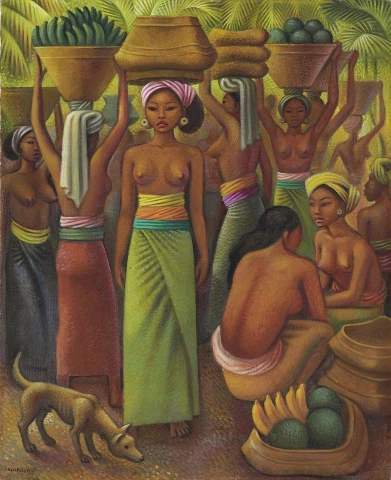 Miguel Covarrubias Ofrenda de frutos para el templo 1932