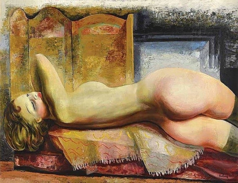 Moise Kisling ljuger naken 1925