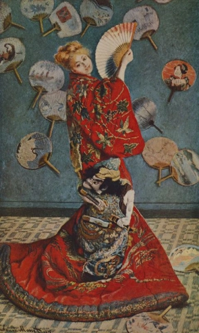 Camille en vestido japonés