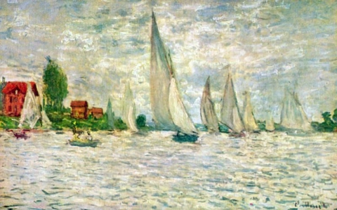 Regata De Veleiros Em Argenteuil