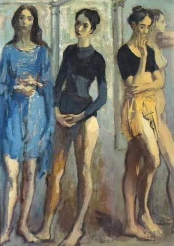 Moisés Soyer Cuatro bailarines 1958