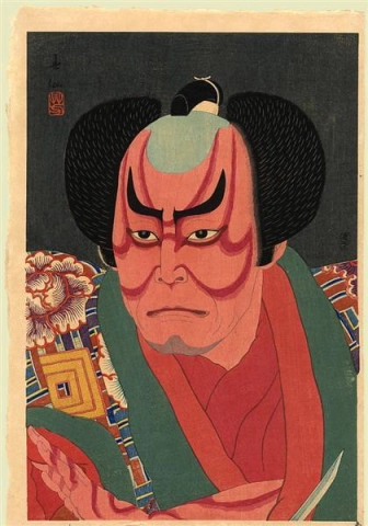 Natori Shunsen Studie van de acteur Nakamura Kichiemon als Otokonosuke 1926