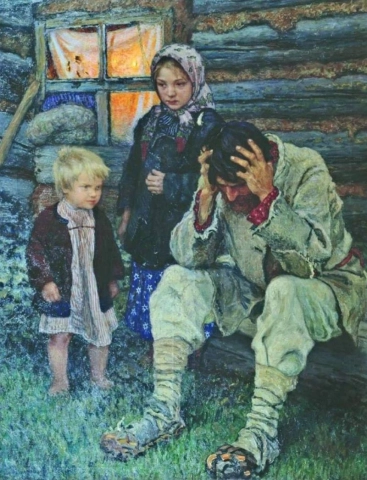 Nikolai Petrovich Bogdanov-belsky Miséria 1919