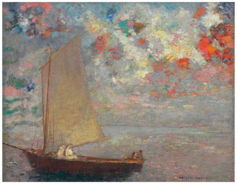 Odilon Redon, Das Boot mit den beiden weißen Frauen