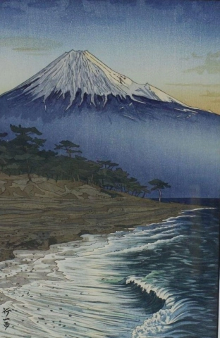 岡田幸一 羽衣の富士山 1954年