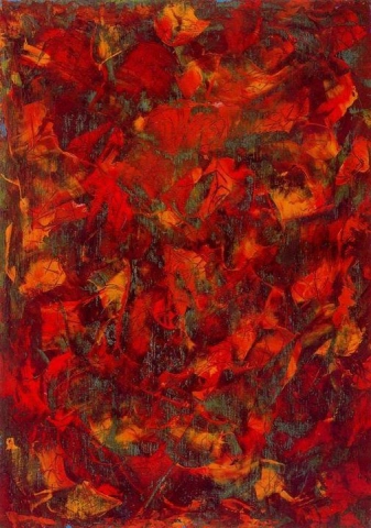 Orange Leaves Mark Tobey