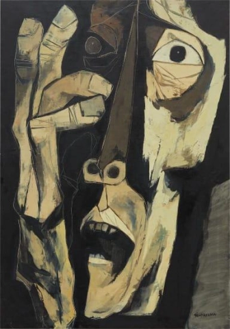 Oswaldo Guayasamin Cabeza Y Mano 1973