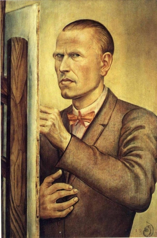 Otto Dix Self Portrait With Easel 1926