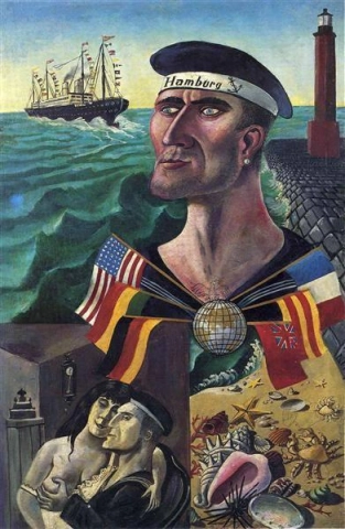 Otto Dix The Goodbye To Hamburg - 1921