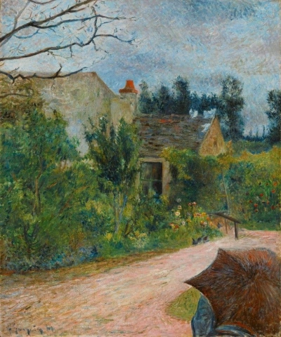 Pissarro-trädgården, Quai du Pothuis i Pontoise, 1881