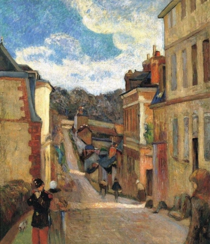 Rue Jouvenet In Rouen 1884