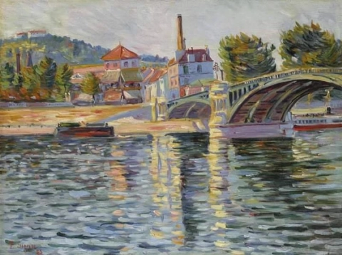 Paul Signac, Le Pont De Suresnes 1884