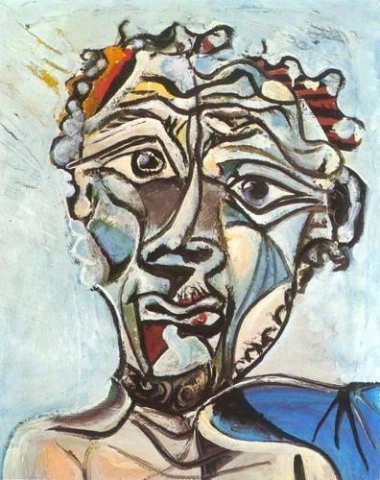 Picasso Man Head 1971